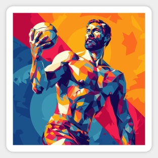 pool gladiators, waterpolo wallart v2 Sticker